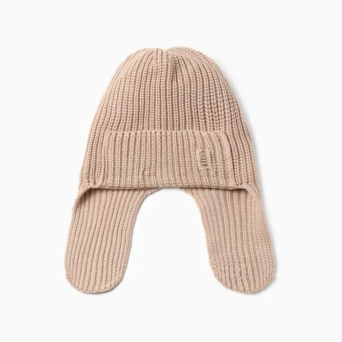 Шапка-ушанка MINAKU, р-р 56-58, цвет кремовый Шапка-ушанка MINAKU, р-р 56-58, цвет кремовый