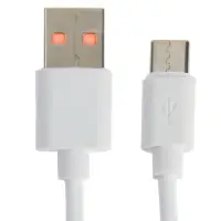 Кабель Luazon, Type-C - USB, 2 А, 1 м, белый