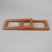 Ручки для сумки деревянные, 15&times;8 см, 2 шт., светло-коричневые