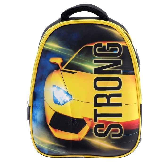 Рюкзак каркасный школьный Calligrata Рюкзак каркасный школьный Calligrata "Желтая тачка", 39 х 30 х 14 см