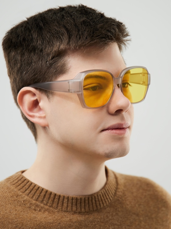 Очки для водителя, антиблик, антифары, uv 380, ширина 15.3 см, желтая линза Очки для водителя, антиблик, антифары, uv 380, ширина 15.3 см, желтая линза