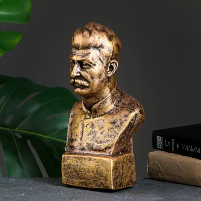 Бюст &laquo;Сталин&raquo;, фигурка полистоун, под бронзу, 12&times;24 см