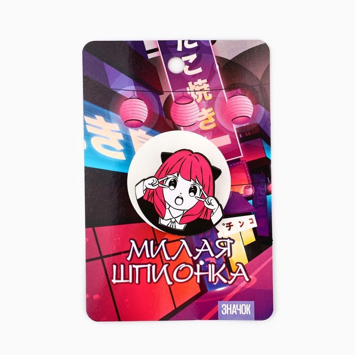 Значки деревянные «Аниме» в шоубоксе, 20 шт Значки деревянные «Аниме» в шоубоксе, 20 шт