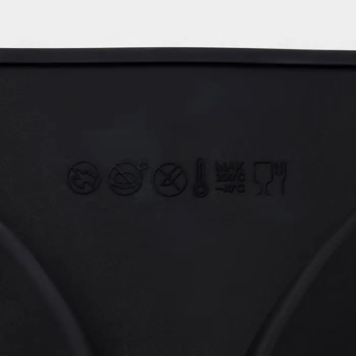 Форма для выпечки Доляна &laquo;Бискотто&raquo;, силикон, 2 ячейки, 35&times;19.5&times;1.7 см, d=16 см, чёрная