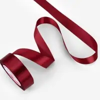 Лента атласная, 25 мм, 23&plusmn;1 м, бордовая №37