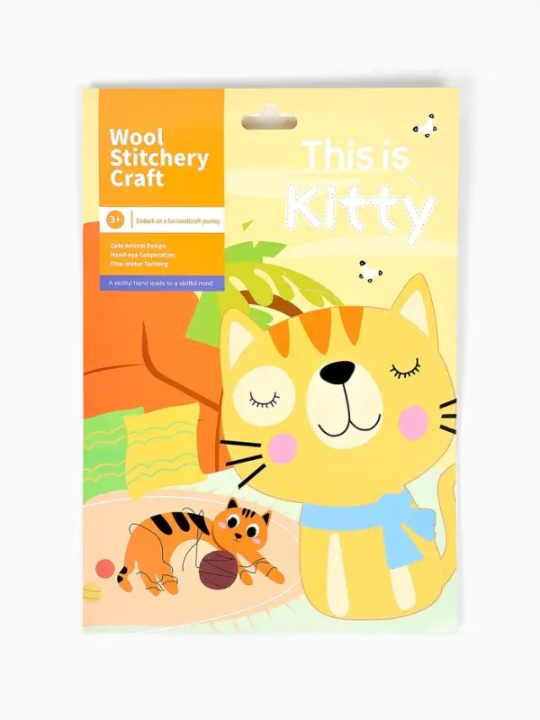 Набор для создания игрушки из фетра "Котик"