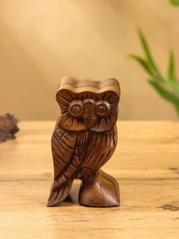 Шкатулка с секретом &laquo;Сова&raquo;, 12&times;7&times;6.5 см