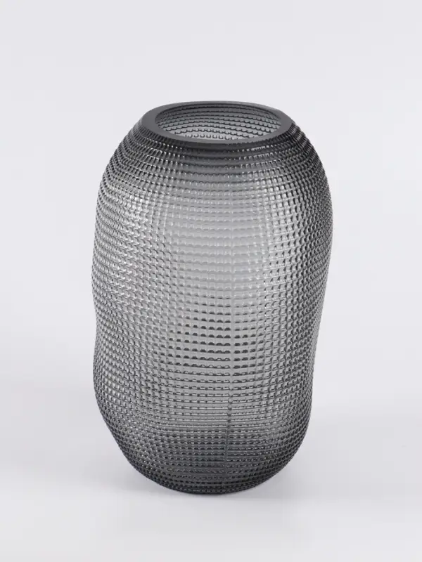 Ваза для цветов &laquo;Аллесио&raquo;, 30&times;20 см, стекло, чёрная