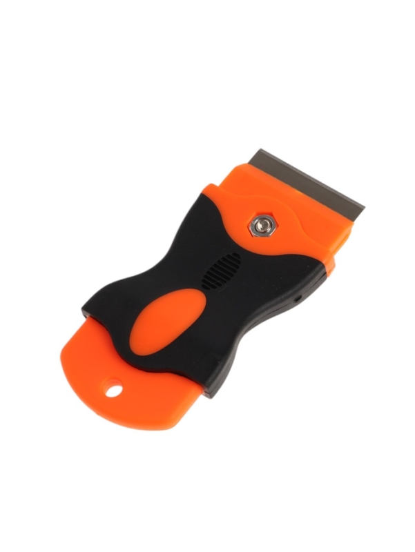 Скребок ТУНДРА, обрезиненная рукоятка, лезвие из нержавеющей стали, 40 мм