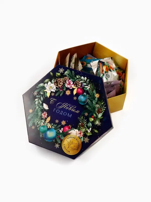 Чай подарочный &laquo;С Новым годом&raquo;, 42 шт.&times;1.8 г