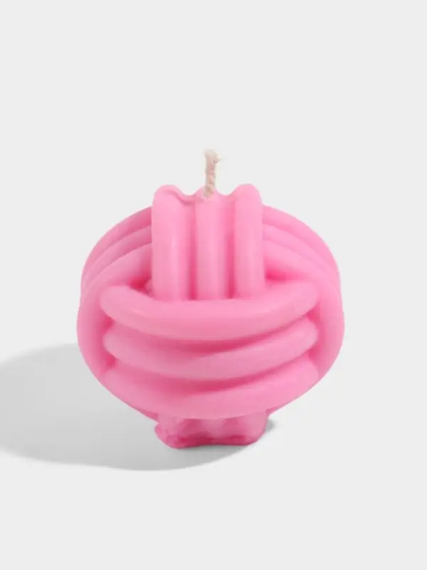 Свеча &laquo;Клубок&raquo;, 6&times;5&times;6 см, соевый воск, МИКС