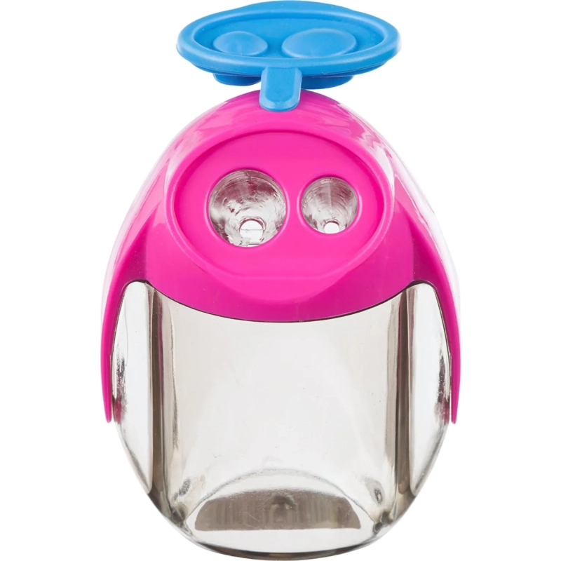 Точилка KORES MIGOO с контейнером, 2 отверстия, ассорти