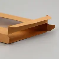 Коробка под плитку шоколада, крафт, с окном 17.1&times;8&times;1.4 см