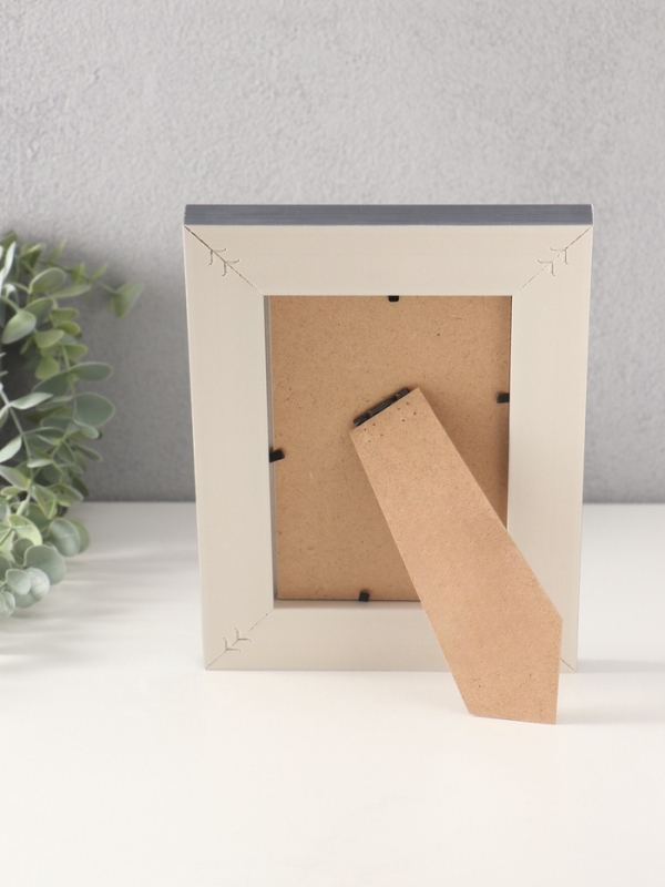 Фоторамка пластик 10х15 см "Романтизм" серая 16,5х21,4 см