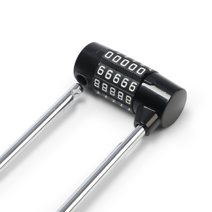 Замок навесной велосипедный, 65х145 мм внешний, 41х112 мм внутрен. кодовый замок Замок навесной велосипедный, 65х145 мм внешний, 41х112 мм внутрен. кодовый замок