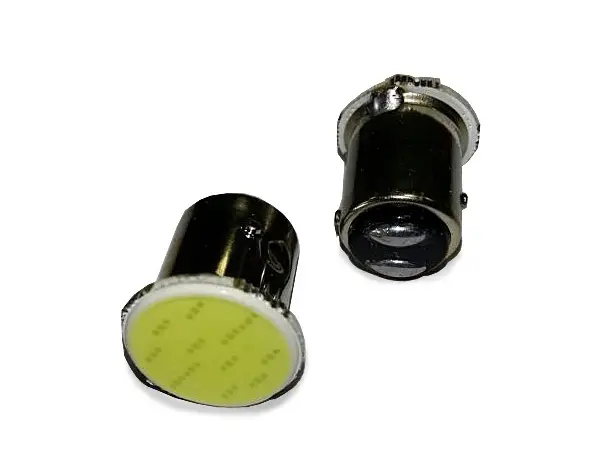 S103B T15/белый/ (BAY15d) COB 12chip 2 contact(1157) блистер 2 шт