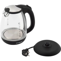 Чайник HYK-G3804 1,7л 2200Вт черный (стекло)
