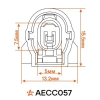 Разъём 1 pin с проводом для датчика детонации Honda Accord, CR-V