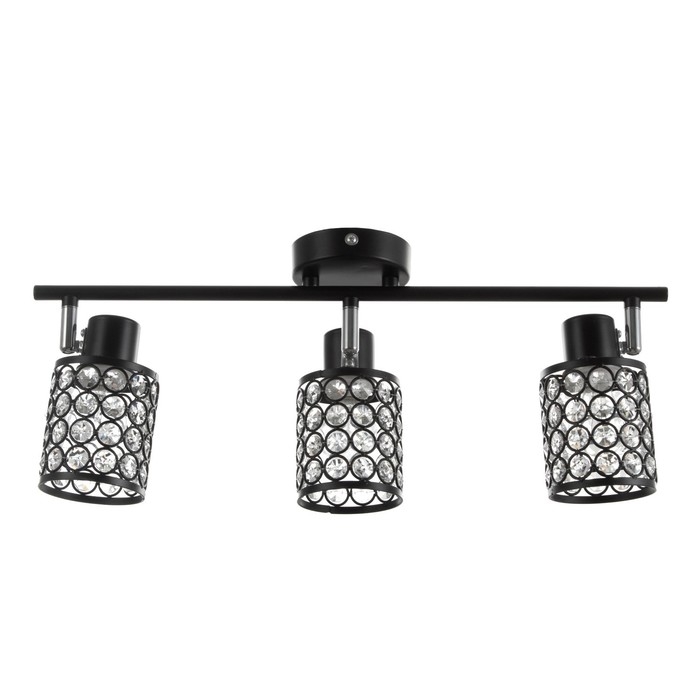 Люстра Люстра "Моки" 3хЕ14 40Вт черный 56х19 см