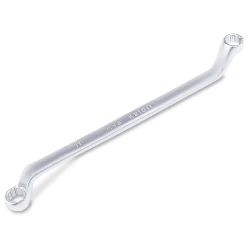 Ключ гаечный накидной изогнутый (10х11 мм) AVS K21011