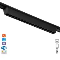 Светильник трековый BayerLux SLIM &laquo;Линза-33&raquo;, LED, 18 Вт, 3000K-6000К, 48 В, CRI90, 3.2&times;3.8&times;33.8 см, чёрный