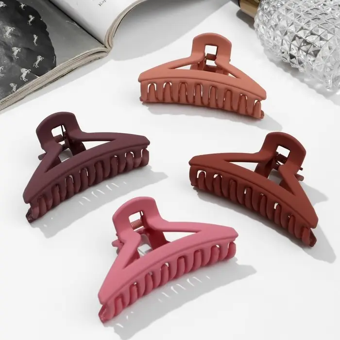 Краб для волос Краб для волос "Матовый" углы, 7,5 см, микс