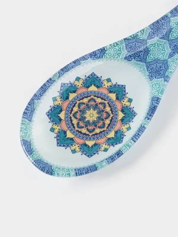 Подставка под ложку Доляна &laquo;Анха&raquo;, 21.5&times;7.7 см, стекло, голубая