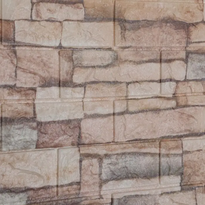 Панель ПВХ самоклеящаяся TAKE IT EASY &laquo;Кирпич&raquo;, 700&times;770 мм, цвет бежевый