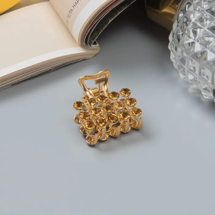 Крабик для волос &laquo;Классик&raquo;, 2.5 см, золотистый МИКС