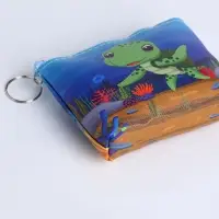 Кошелёк детский &laquo;Морской&raquo;, монетница, на молнии, МИКС