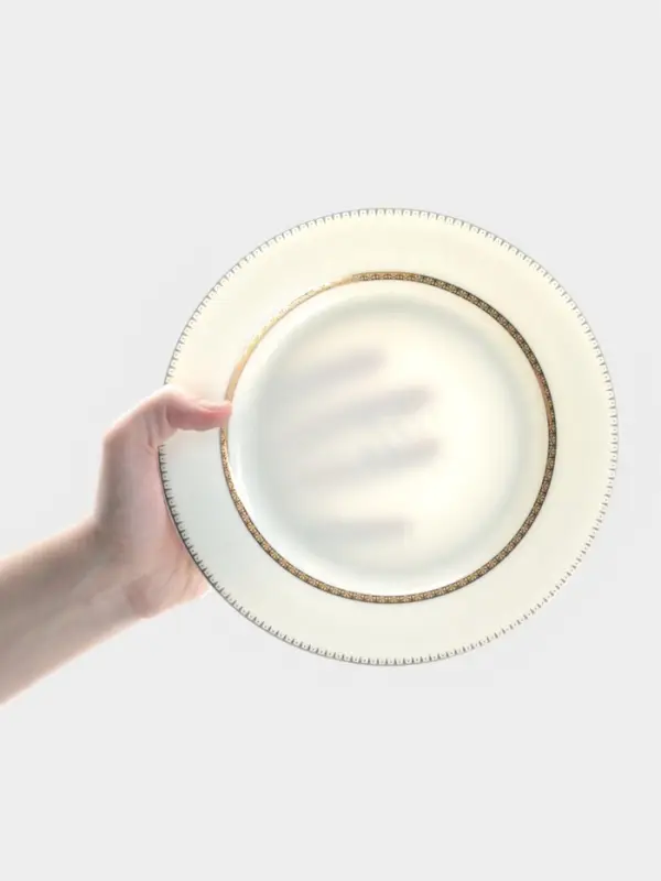 Тарелки WY Grace, d=20.5 см, набор 2 шт., фарфор, белые