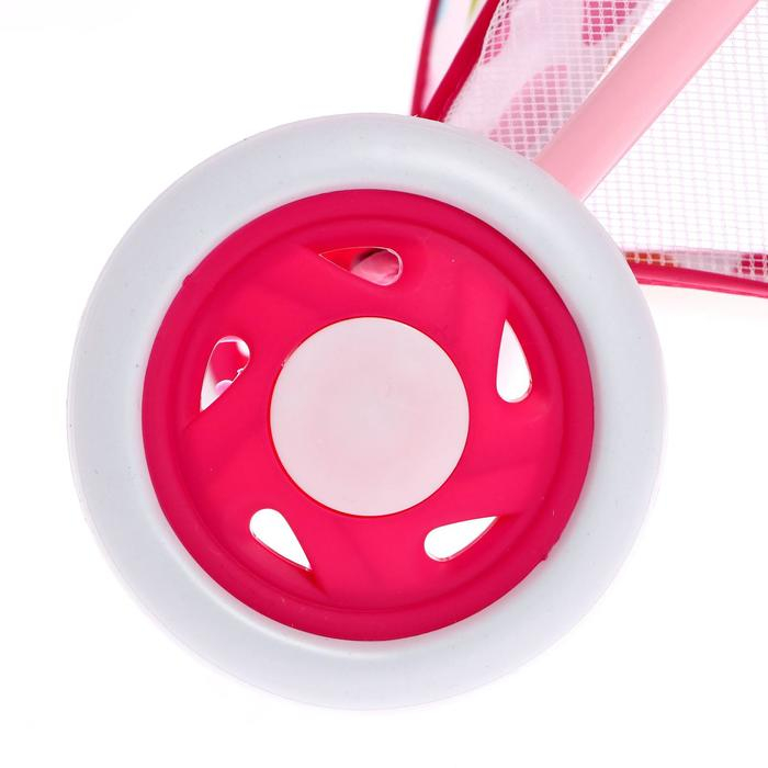 Коляска универсальная для кукол, с корзиной, металлический каркас Коляска универсальная для кукол, с корзиной, металлический каркас