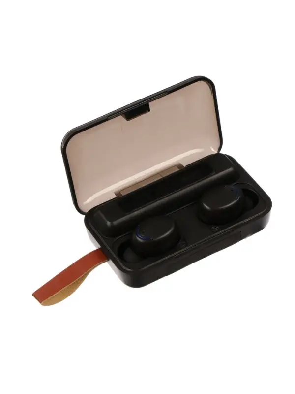 Наушники беспроводные F9-5 VBT 1.28, TWS, вакуумные, Bluetooth 5.0, 800 мАч, водонепроницаемые, чёрные