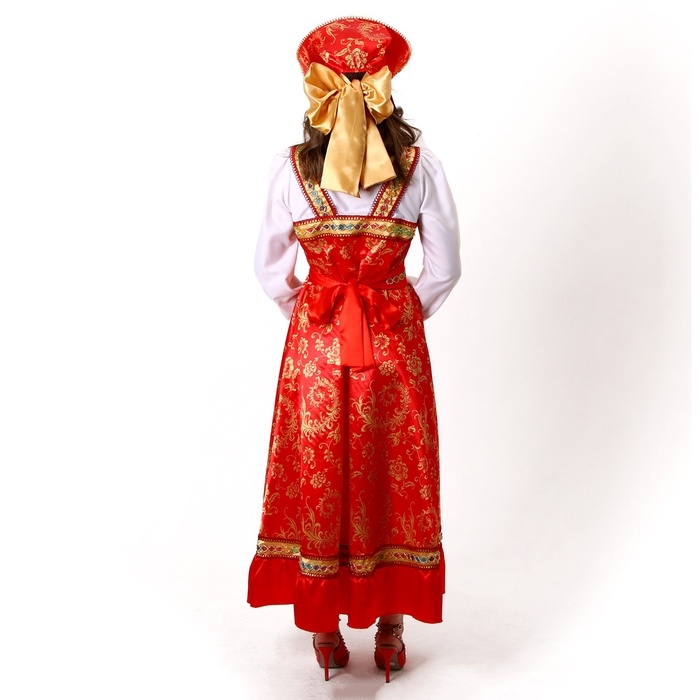 Карнавальный костюм «Самоцветы»: платье, кокошник, косынка в руку, р-р 42-44 Карнавальный костюм «Самоцветы»: платье, кокошник, косынка в руку, р-р 42-44