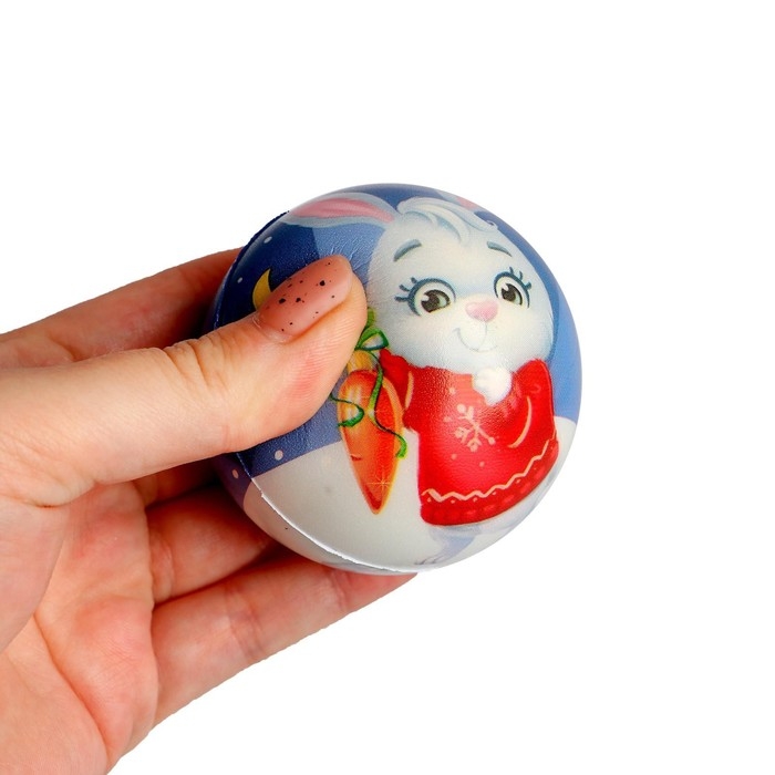 Мягкий мяч «Зверята», цвета МИКС Мягкий мяч «Зверята», цвета МИКС