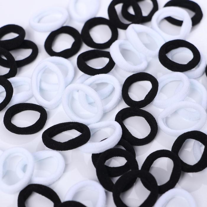 Резинки для волос «Махрушка», панда, 50 шт. Резинки для волос «Махрушка», панда, 50 шт.