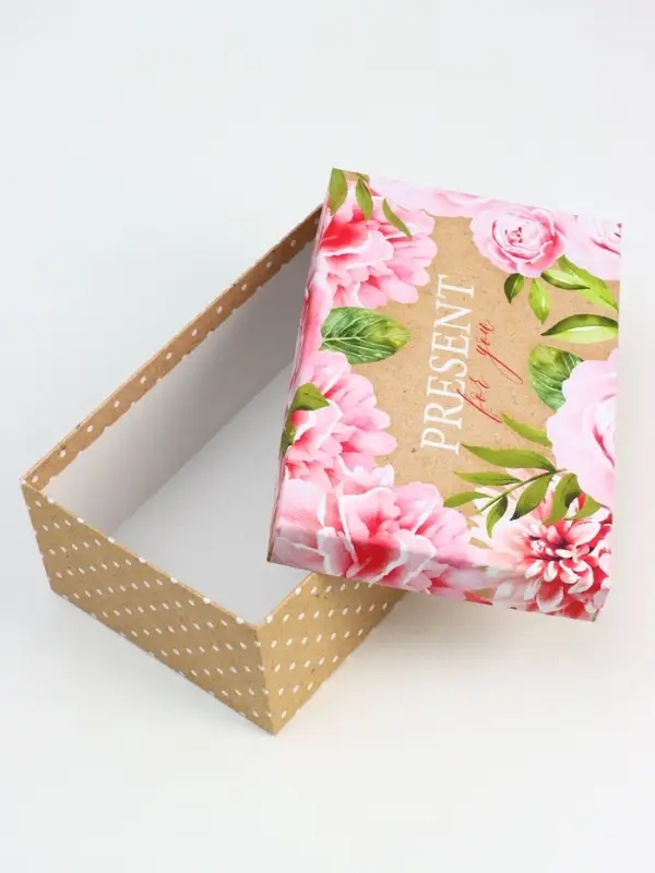 Набор подарочных коробок 10 в 1 Flowers, 32.5&times;20&times;12.5 - 12&times;7&times;4 см
