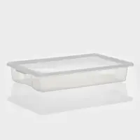 Контейнер для хранения Porter, 18 л, 66&times;42&times;12 см, с крышкой, цвет слоновая кость