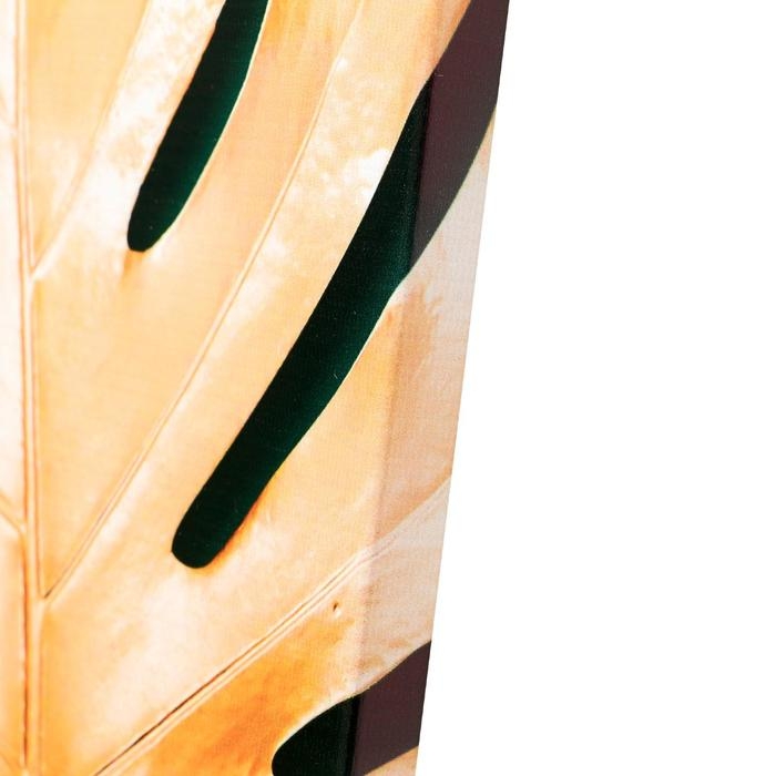 Картина на подрамнике Картина на подрамнике "Золотая монстера" 70*110