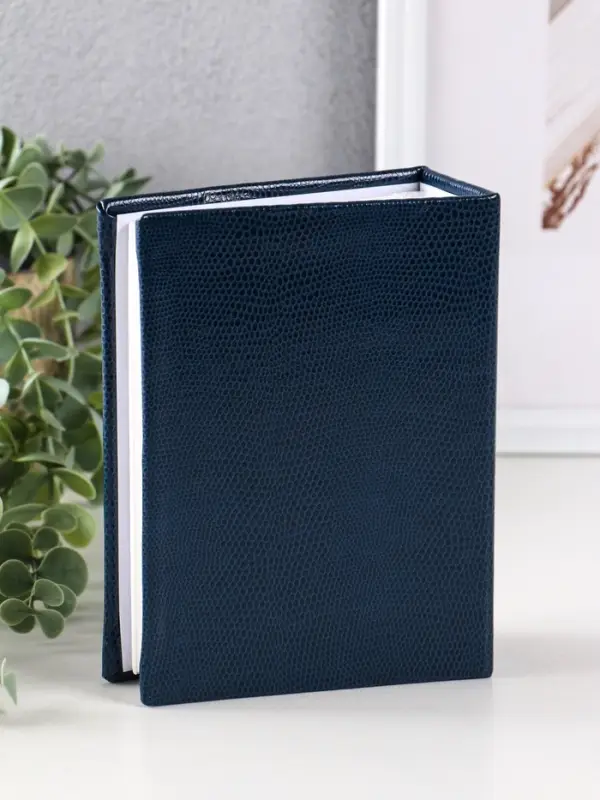 Фотоальбом Делюкс 100 фото, серый, 10X15см, ПП карм.