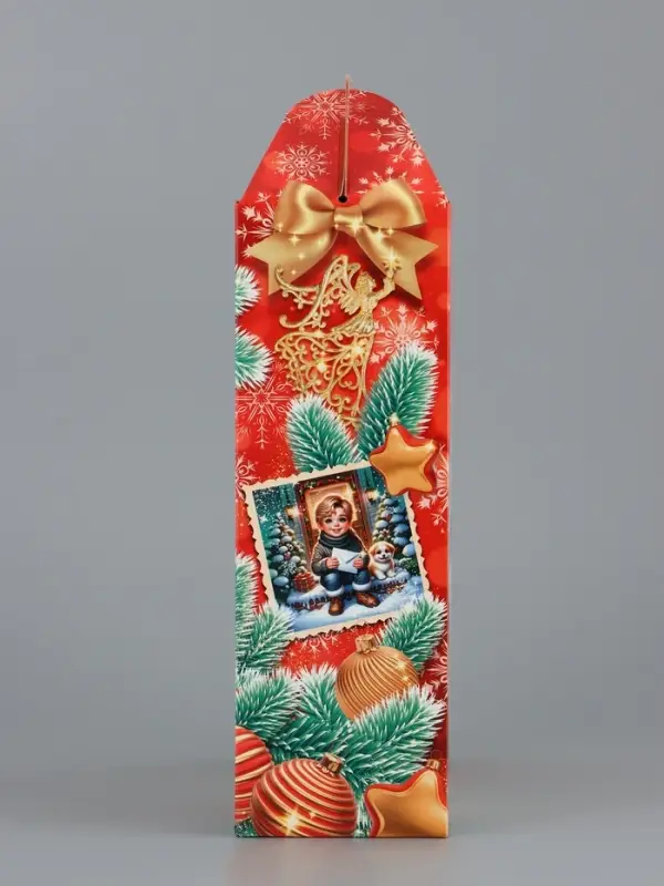 Подарочная коробка новогодняя Серафимчики 17 х 7 х 25,5 см Подарочная коробка новогодняя Серафимчики 17 х 7 х 25,5 см