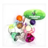 Игрушка для птиц "Кольцо" с колокольчиками, 13,5 х 5 см, микс цветов