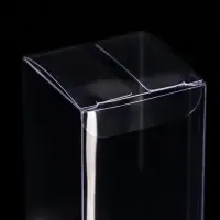 Складная прозрачная коробка из PVC, для упаковки подарков, 5×5×10 см