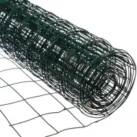Сетка сварная с ПВХ покрытием, 5&times;0.5 м, ячейка 50&times;50 мм, d=1 мм, металл, Greengo