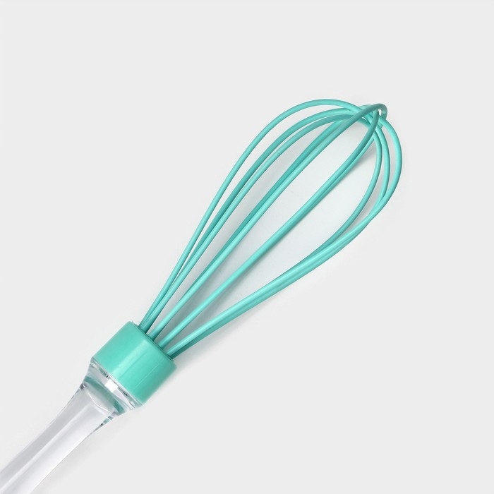 Венчик для взбивания Доляна «Лёд», 25 см, цвет бирюзовый Венчик для взбивания Доляна «Лёд», 25 см, цвет бирюзовый