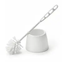 Ёршик для унитаза &laquo;Блеск. Эконом&raquo;, 12.5&times;12.5&times;37.5 см, с подставкой, белый