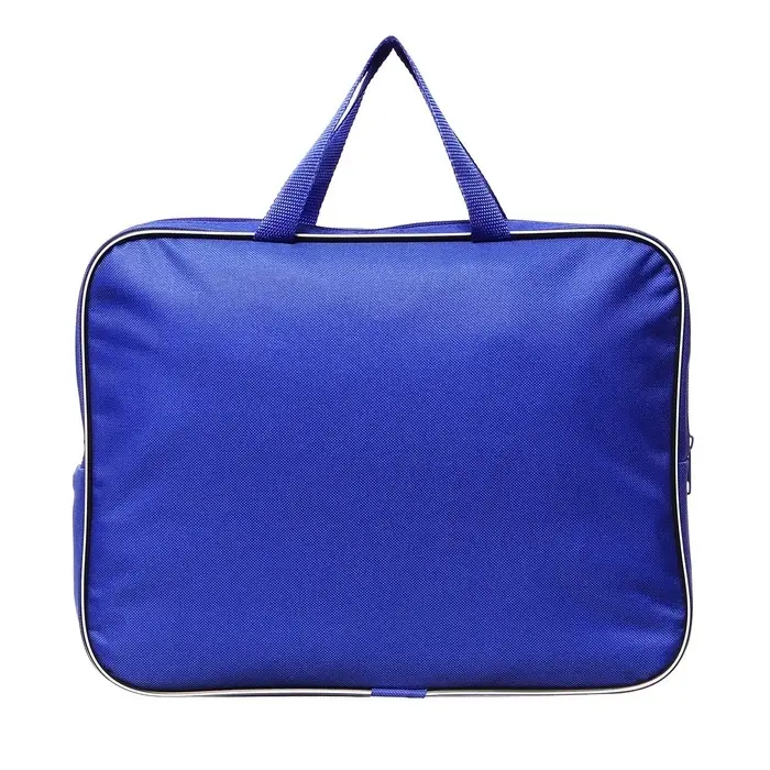 Папка с ручками текстильная А4, 350&times;270&times;70 мм, Calligrata &laquo;Офис&raquo;, внутренний карман, синяя