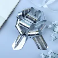 Бант-шар №5 полоска, серебро Бант-шар №5 полоска, серебро