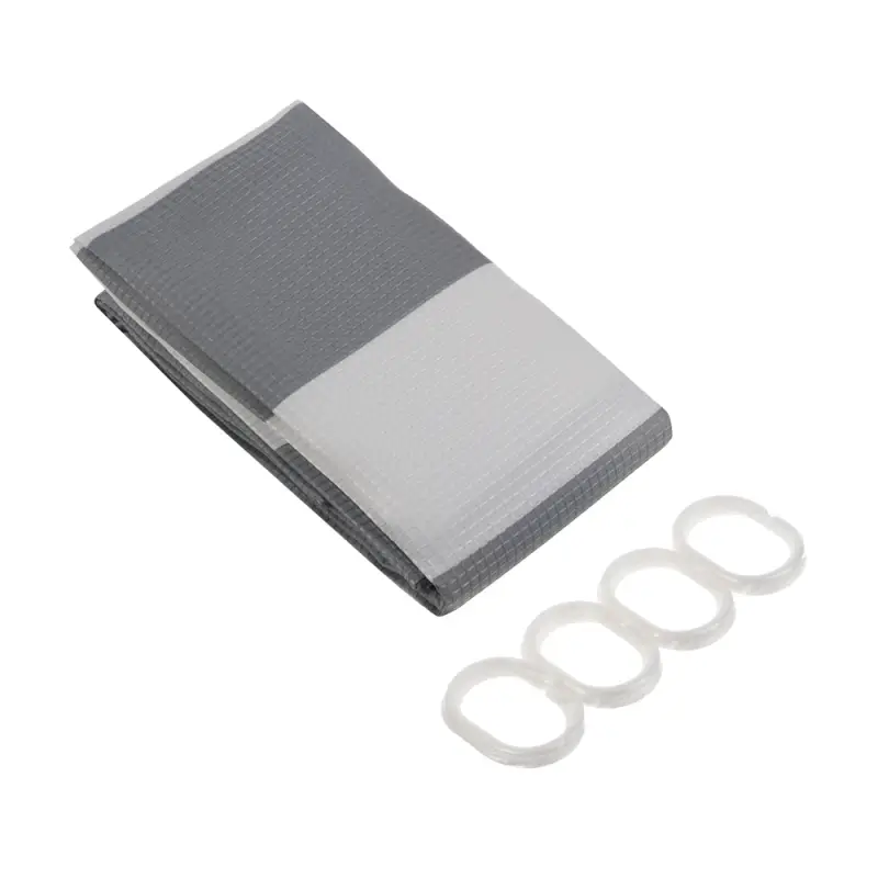 Шторка для ванной тм VETTA Летиция, жаккард 120гр., 180x180 см, 2 цвета - бежевый, серый