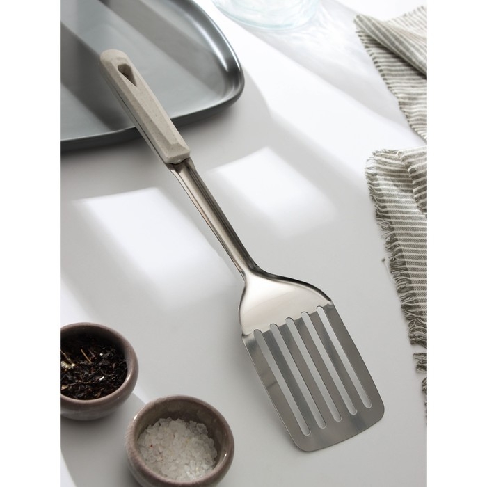 Лопатка из нержавеющей стали Доляна «Соната», 35,5 см Лопатка из нержавеющей стали Доляна «Соната», 35,5 см